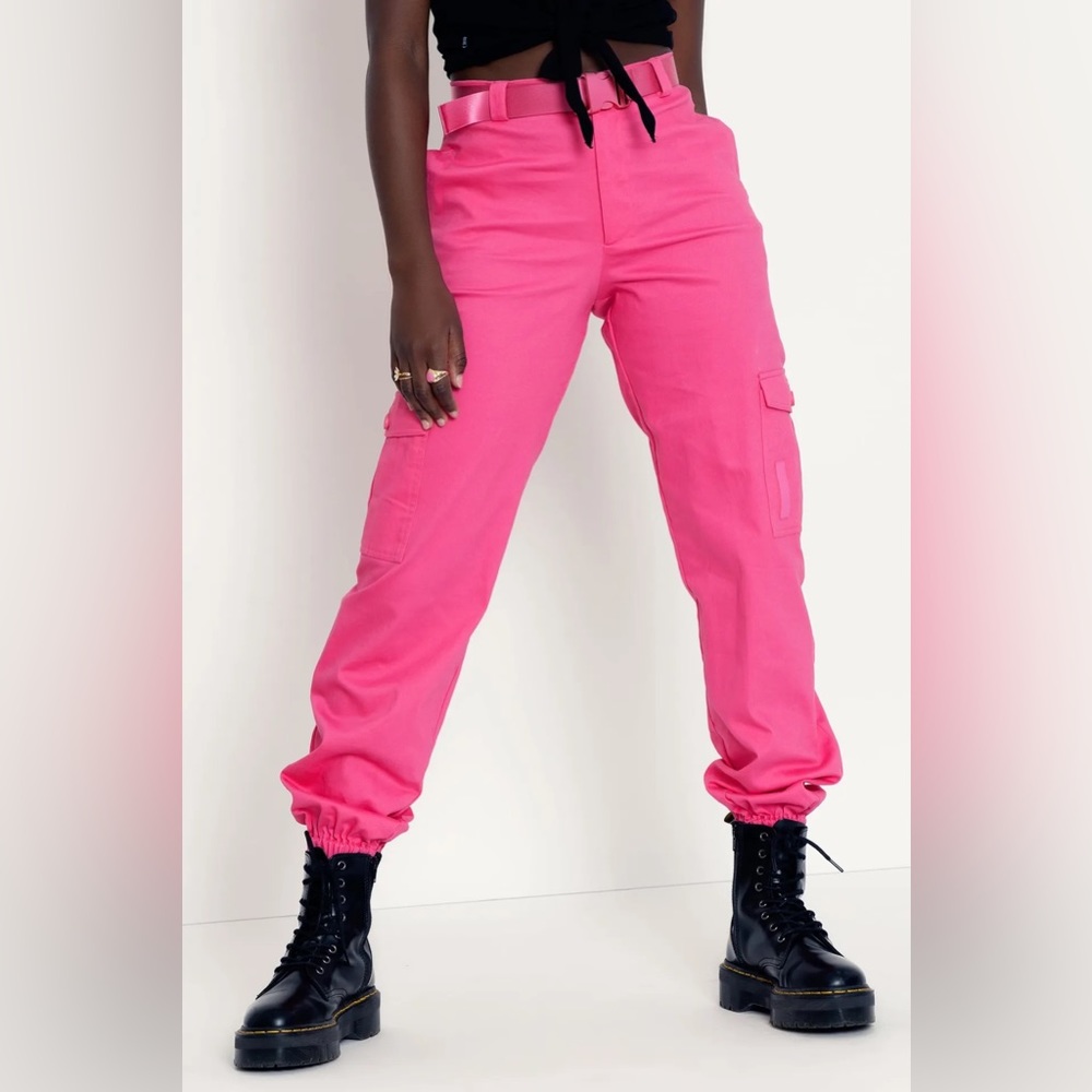 **ISO** BlackMilk Hot Pink Cargos
